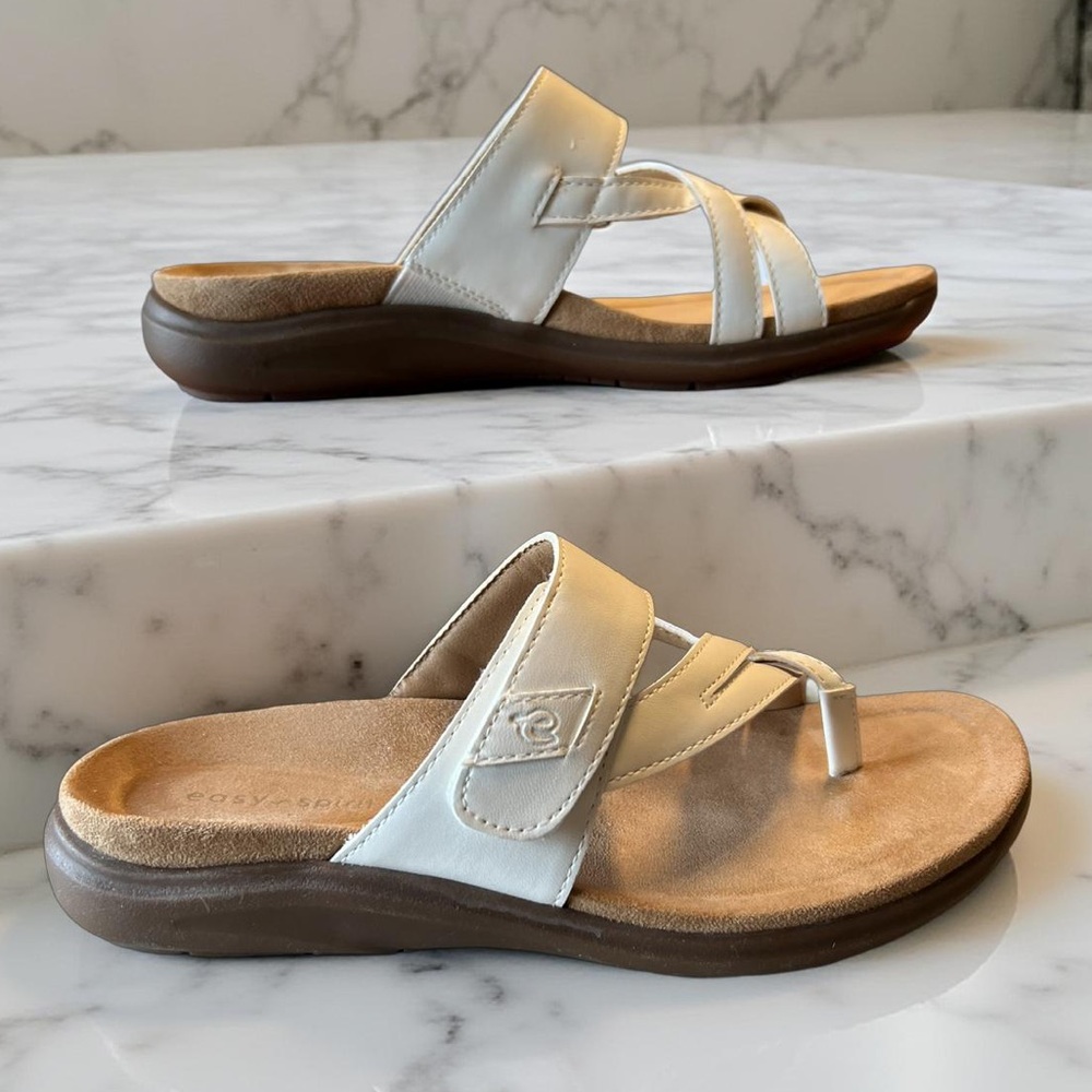 Easy Spirit Women's Wilamena White Sandals - Size 6 - Picture 4 of 11